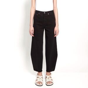 Toteme Barrel Leg Black Denim Jeans